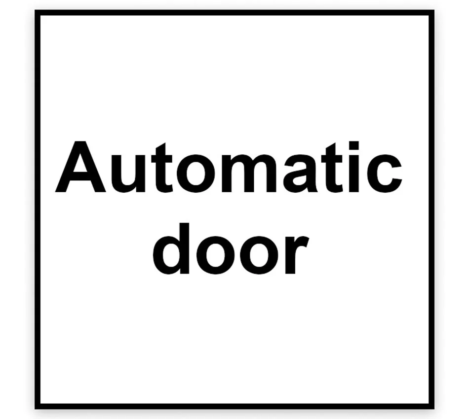Automatic Door Signage