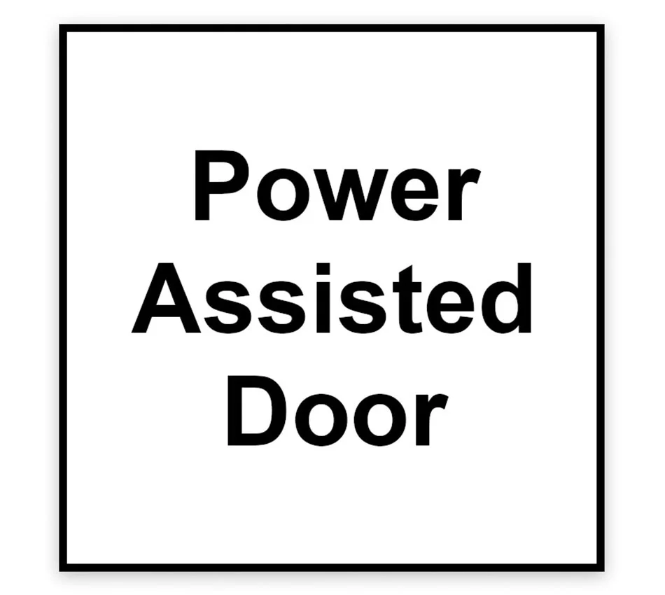 Power Assisted Door Signage