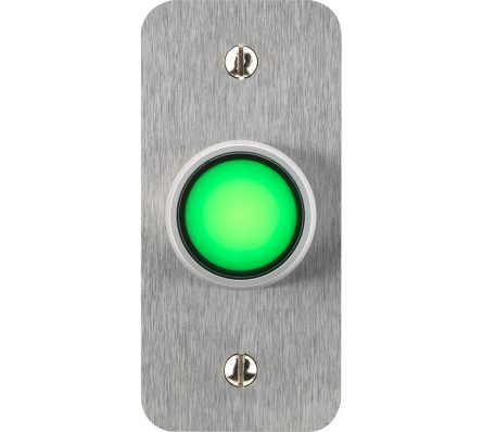 Blank Illuminated Button - Single Pole - Jamb