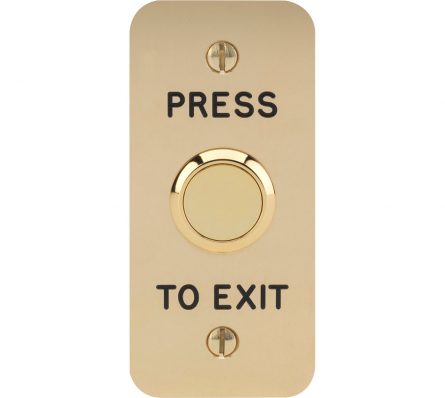 Push to Exit Vandal Resistant Button - Jamb