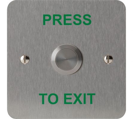 Push to Exit Vandal Resistant Button - Double Pole