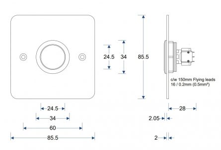 Push to Exit Vandal Resistant Button - Image 2