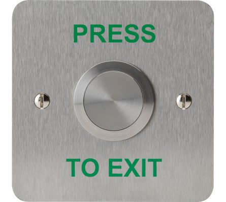 Push to Exit Vandal Resistant Button