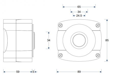Gate Release IP66 High Impact Push Button - Single Pole - Image 3