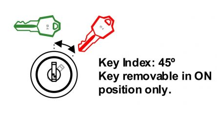 Momentary 2 position Key-Switch - Single Pole - Jamb - Image 3