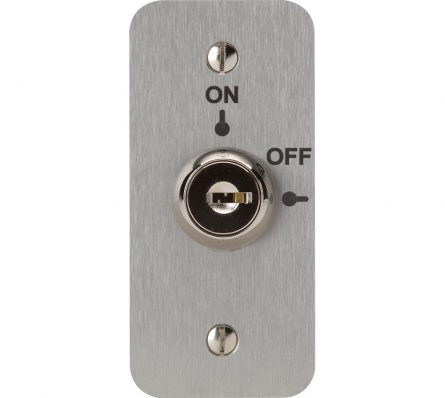 Maintained 2 Position Key-Switch - Single Pole - Jamb