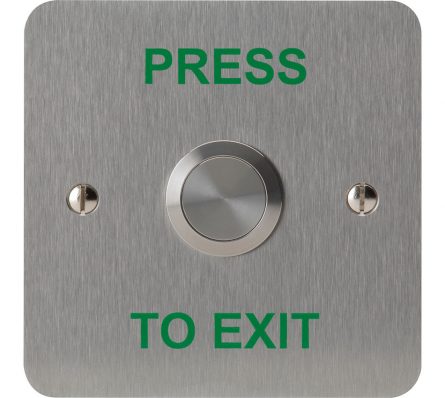 Push to Exit Vandal Resistant Button