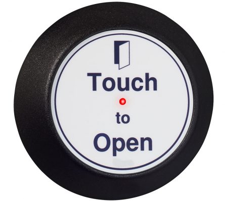 2 Channel Round 868MHz Radio Antimicrobial Acrylic Sensor - Touch To Open - Image 3