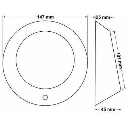 2 Channel Round 868MHz Radio Antimicrobial Acrylic Sensor - Touch To Open - Image 2
