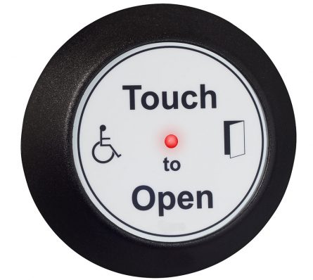 2 Channel Round 868MHz Radio Antimicrobial Acrylic Sensor - Touch To Open - Image 8