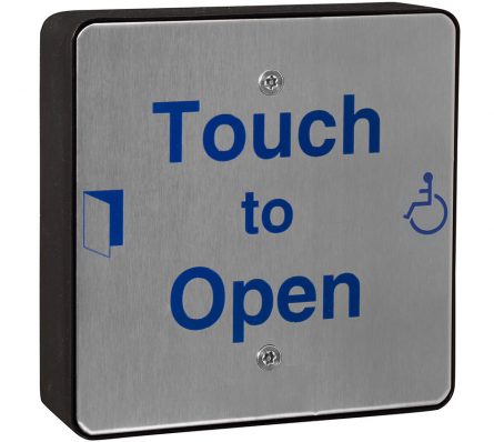 Square 868MHz Radio Stainless Sensor - Touch To Open