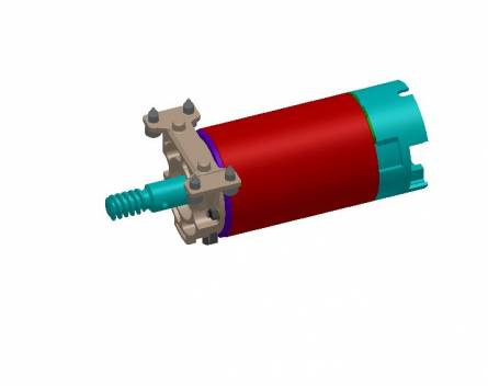 6PWR35MR - Complete motor 24Vccwith support PWR 35H