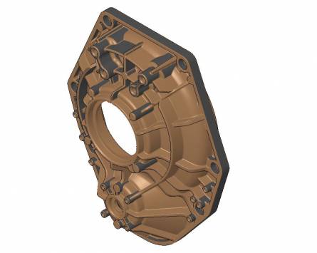 Upper half-casing for gearing for QIK 3E-4E-7EH