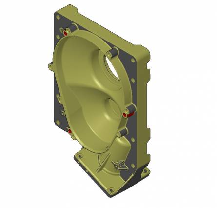 Lower half-casing for gearbox, QIK 3E-4E-7EH