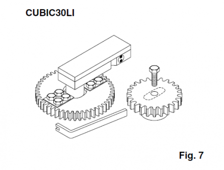 Ditec Cubic 30 Gearing transmission