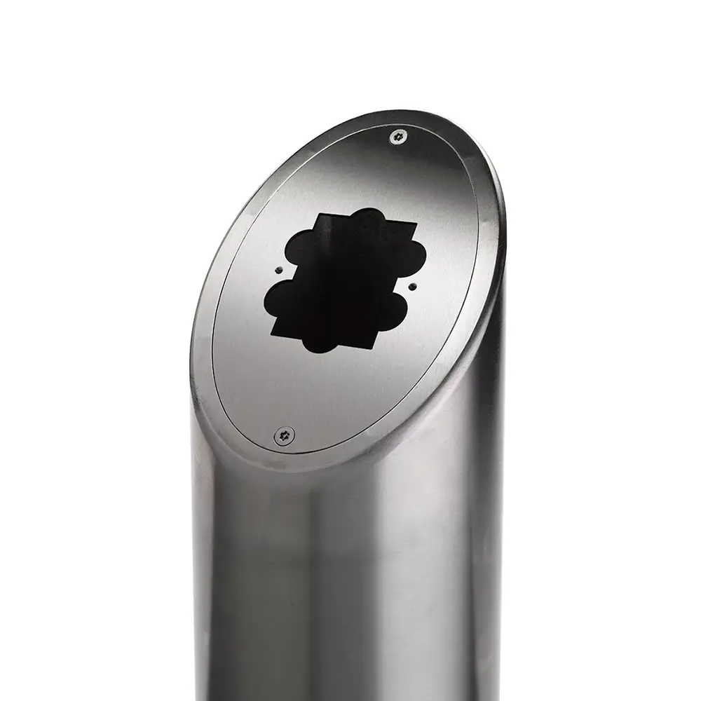 Stainless Steel Post - Changeable Top with Break Glass Cut Out - Image 4