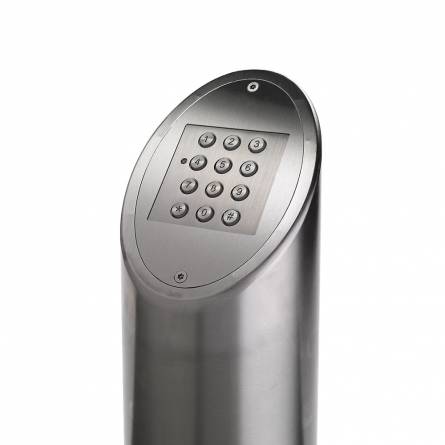 Stainless Steel Post - Changeable Top with Break Glass Cut Out - Image 6