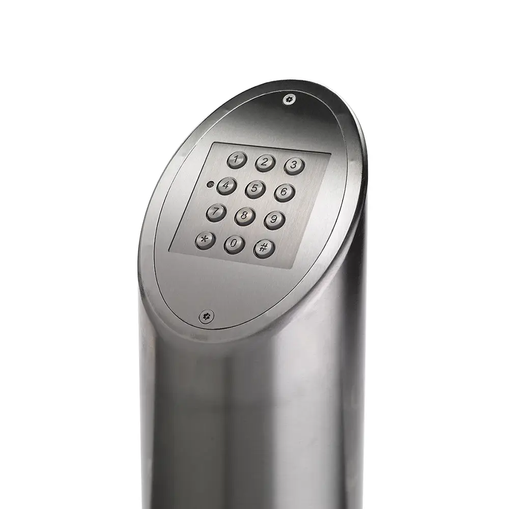 Stainless Steel Post - Changeable Top with Break Glass Cut Out - Image 6
