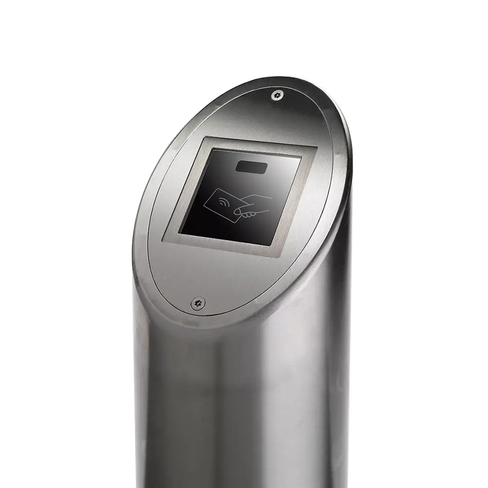 Stainless Steel Post - Changeable Top with Break Glass Cut Out - Image 7