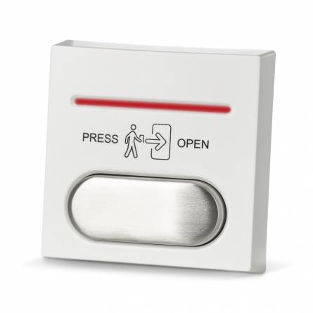 Euro Style Exit Button - White