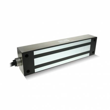 12-24Vdc, 1800lbs, Single Stainless Steel High Security Magnet - Unmonitored