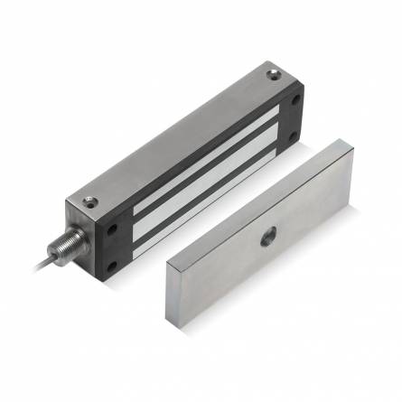 12-24Vdc, 1200lbs, Single Stainless Steel Magnet - Monitored